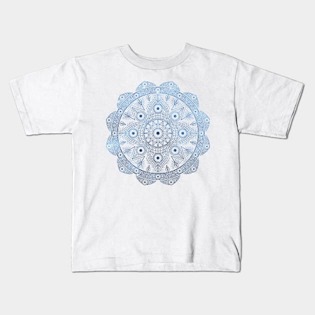 Sky Mandala Kids T-Shirt by IlCippo